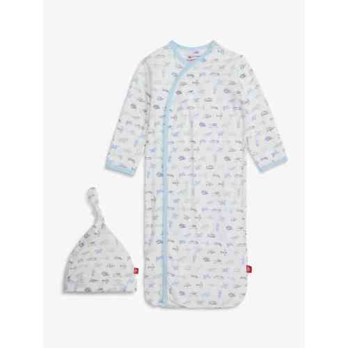 Airplanes Modal Magnetic Gown & Hat Set – Posh Tots Children's Boutique