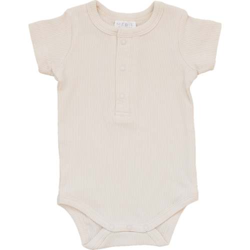 Vanilla Organic Cotton Ribbed Snap Bodysuit – Simple Steps Market