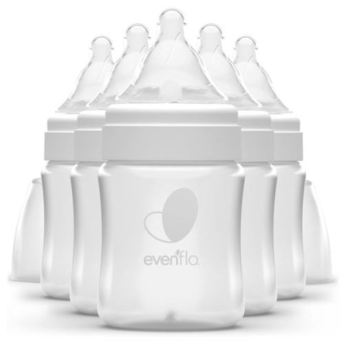 Evenflo Feeding Premium Proflo Venting Balance Plus Wide Neck Baby, Newborn and Infant Bottles - Developed by Pediatric Feeding Specialists - 5 Ounce (Pack of 6)