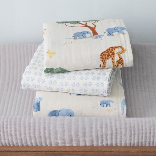 Safari Organic Cotton Swaddle Set