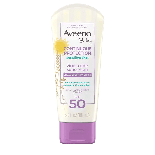 Baby Sunscreen Lotion: Broad Spectrum & Zinc Oxide, SPF 50 | AVEENO®
