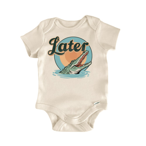 Later Alligator Retro - Baby Bodysuit