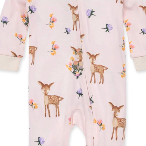 Burt's Bees Baby Girls' Organic Cotton Sleep and Play Footed Pajamas