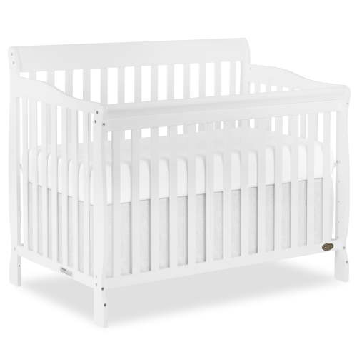 Dream On Me Ashton 5-in-1 Convertible Crib, Mystic Grey, Greenguard Gold and JPMA Certified