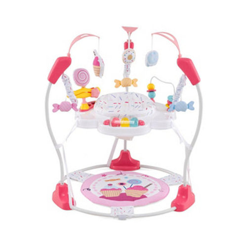 Baby Stationary Activity Center Infant Jumper with Removable Foot Pad