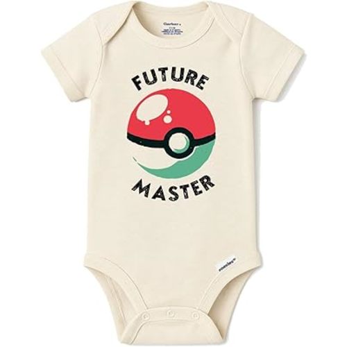 Brain Juice Tees Future Master Baby Bodysuit – Cute Monster Trainer Style Infant Onesie - Gamer Parent Gift