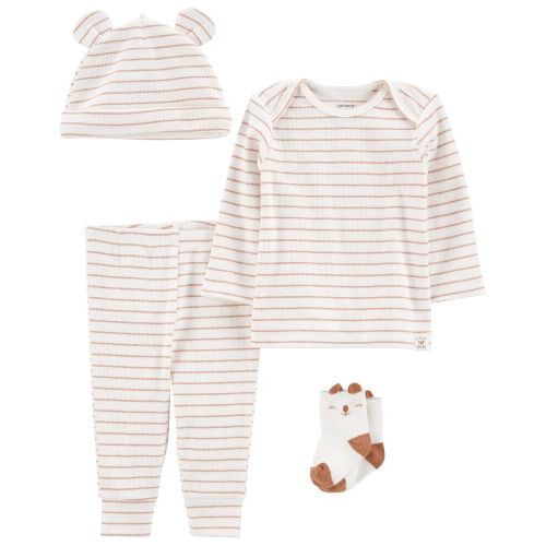 Baby 4-Piece Little Bear Outfit Set - Multi