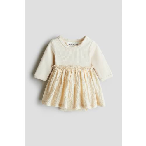 BODYSUIT DRESS WITH SEERSUCKER SKIRT
