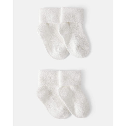 Baby 4-Pack Foldover Chenille  Booties