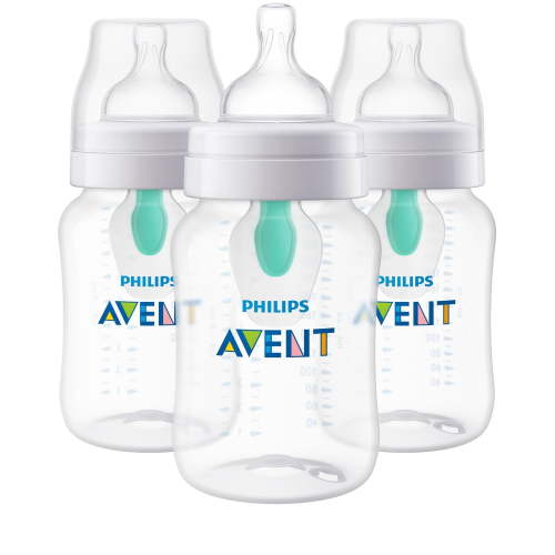 Philips Avent Anti-colic Baby Bottle with AirFree Vent, 9oz, 3 pack, SCY703/03, 3 pack baby bottle - Walmart.ca