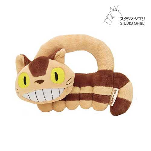 My Neighbor Totoro Catbus Baby Rattle Plush Toy – Soft Sensory Gift for Newborns and Infants – Official Studio Ghibli Licensed