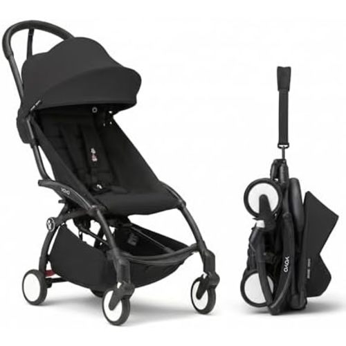 Stokke YOYO3 Travel Stroller from 6 Months, Easy Fold, Black/Black