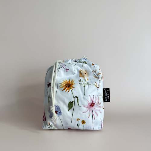Small Bassinet Waterproof Sheet - Wildflower