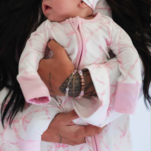 Infant Romper in Rosie (0-3 Months)