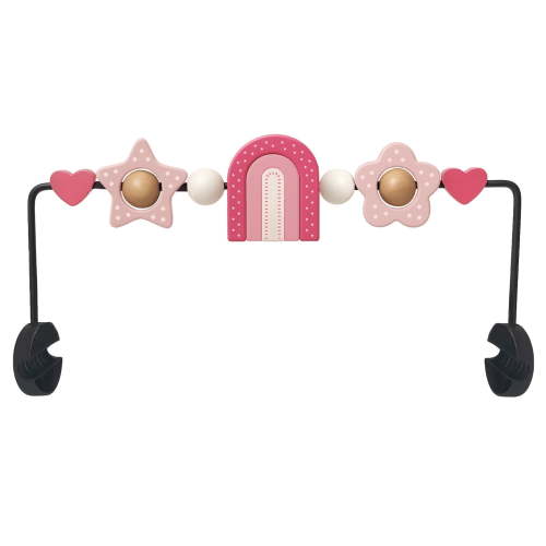 Baby Bouncer Toy Bar, Compatible with Baby Bjorn Bouncer Balance Soft & Bliss, Rotatable Wooden Toy Bar Attachment,Sensory Toy Gifts for Babies All Age