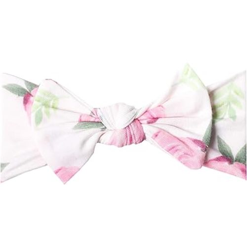 Copper Pearl Baby Bows: Stylish Headbands for Baby Girls, Premium Soft and Stretchy Baby Headbands, Perfect for Newborns, Trendy Designs - Grace