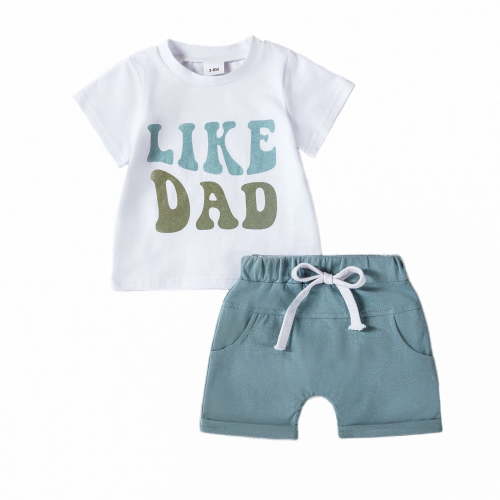 Futezty Toddler Boys Clothes Summer Outfit Sets Cotton T Shirt Short Sleeve Top Car Printed Baby Clothes