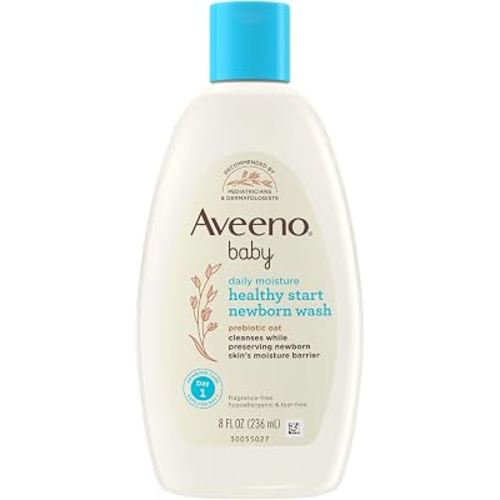 Aveeno Baby Healthy Start Nourishing Newborn Wash, 8 Ounce (Pack of 12)