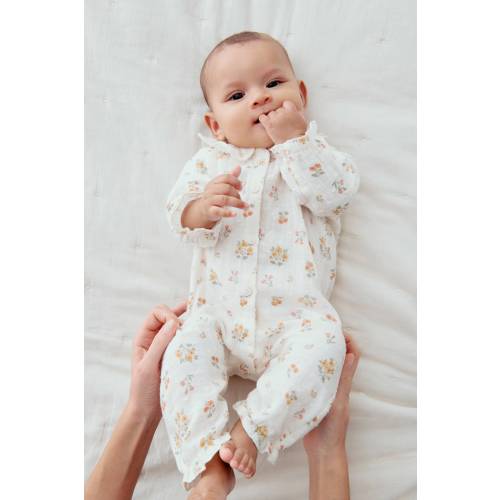 COTTON MUSLIN ROMPER SUIT
