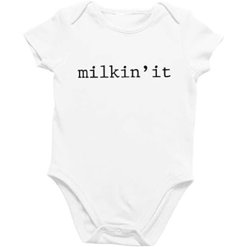 Printique Organic GOTS Certified Baby Onesie Unisex Bodysuit 0-18 months - Funny Sarcastic Quote