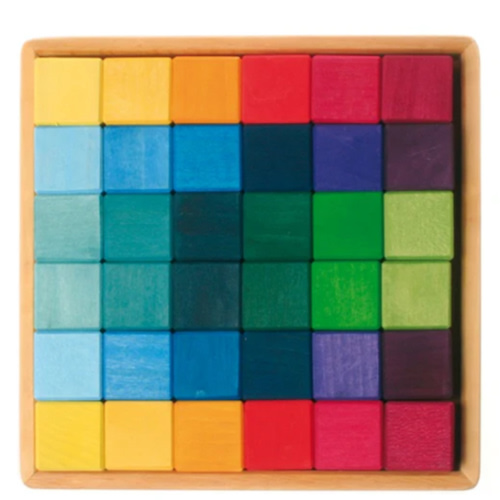 Grimm's 36 Piece Mosaic Building Block Set | Acorn Toy Shop