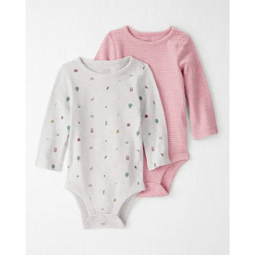 Baby Girl 2-Pack Organic Cotton Bodysuits - Little Planet | Carter's