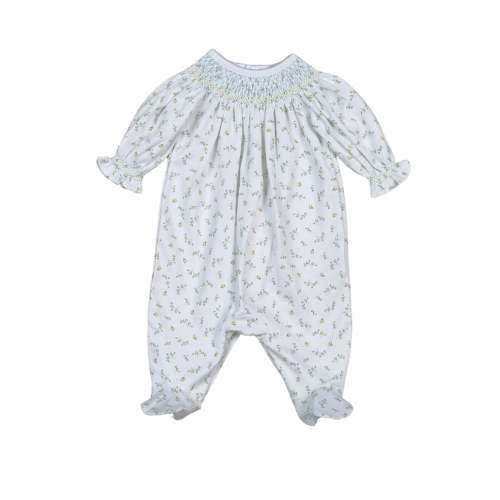 Mia Floral Smocked Bishop Footie