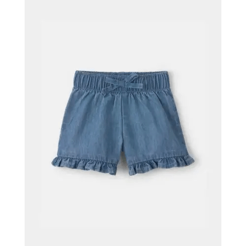Baby Girl Denim Ruffle Shorts - Medium Wash - OshKosh B'gosh | Carter's