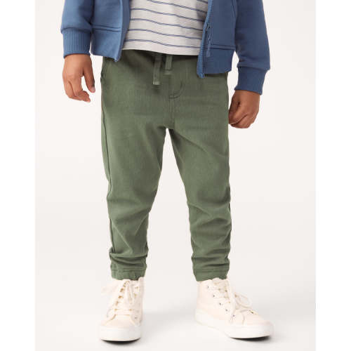 Olive Denim Jogger - Little Sleepies