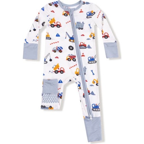 Crayon Construction Convertible Zip Romper, 6-12M