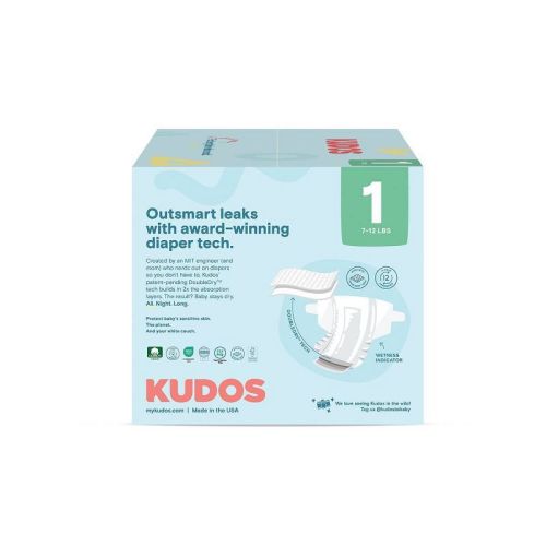 Kudos Chlorine Free Cotton-Lined Disposable Diapers