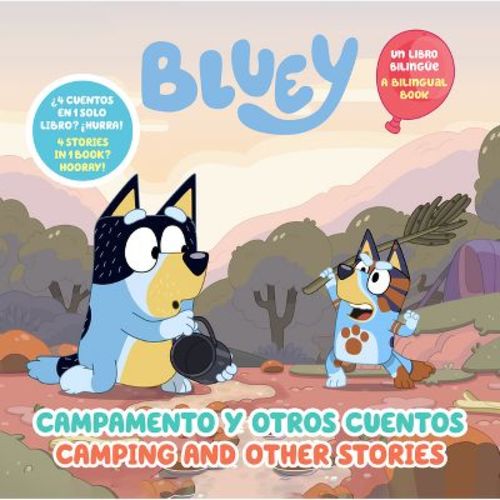 Bluey: Camping and Other Stories/Campamento Y Otros Cuentos (Bilingual English- Spanish Edition) - by Penguin Young Readers Licenses (Hardcover)