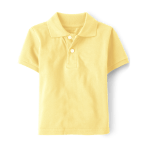 Baby And Toddler Boys Uniform Short Sleeve Pique Polo - YELLOW | The Children's Place