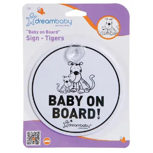 Dreambaby Baby On Board Sign Tiger | Baby Bunting AU