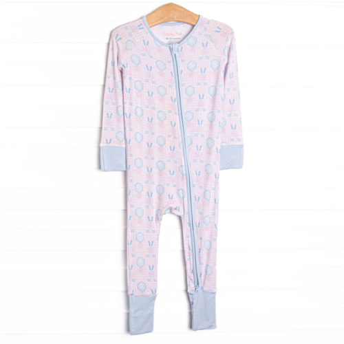Golfing in Gingham Bamboo Zippy Pajama, Pink – Stitchy Fish