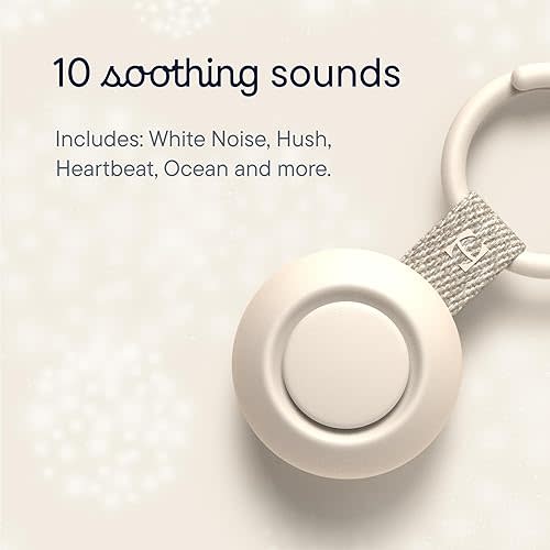 Hatch Go | Portable Sound Machine for Babies and Kids | Sleep Soother | 10 Soothing Sounds | White Noise | Shush | Travel | Registry Gift | Baby Shower | Clips on Stroller | Putty