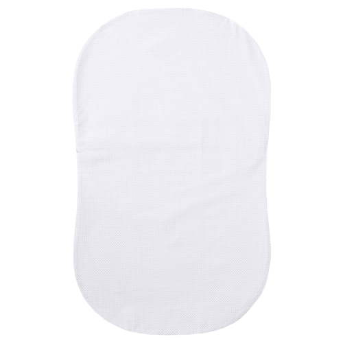 HALO BassiNest - Baby Bassinet Fitted Sheet - 100% Cotton - Gray Pindot