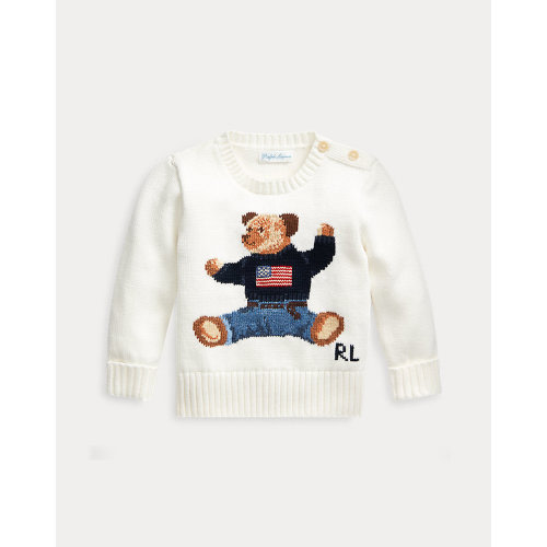 Baby Boy Polo Bear Cotton Sweater | Ralph Lauren