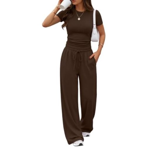 Trendy Queen Women's 2 Piece Matching Summer Lounge Set with Pockets