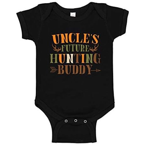 Uncle's Future Hunting Buddy Baby Bodysuit One Piece or Toddler T-Shirt for Niece Nephew Little Hunter