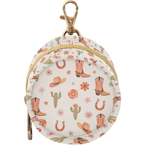 Western Boots Cactus White Pattern Pacifier Holder Baby Pacifier Case Storage Container Box Paci Cover Pouch Bag Baby Stroller Diaper Bag Essentials