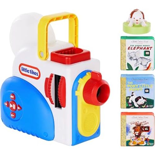 Little Tikes Story Dream Machine Starter Set, Audio Books, Little Golden Book, The Poky Little Puppy, Nightlight, Toddlers, Kids, Ages 3+, Amazon Exclusive