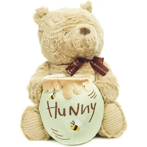 KIDS PREFERRED Disney Baby Classic Pooh Waggy - Musical Plush Stuffed Animal, 13 Inches , Brown