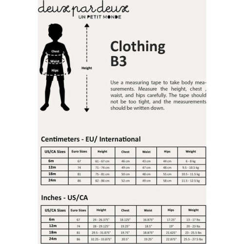 Organic Cotton Romper, Striped Gradient Blue - Deux par Deux | Maisonette