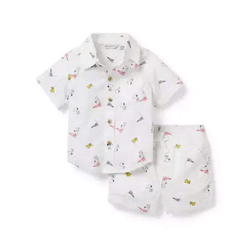 Baby White Peanuts Icons PEANUTS™ Cabana Matching Baby Set by Janie and Jack