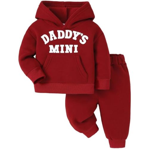 Toddler Baby Boy Fall Clothes Long Sleeve Hoodie Sweatshirts Pants Set Infant Winter Outfits