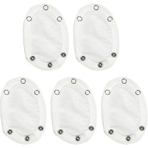 5 Pcs White Baby Jumpsuit Diaper Infant Romper Length Extender Bodysuit Snap Button Extended Diaper for Triangle Crotch Cloth Diapers Accessories