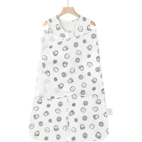 Swaddle-Blanket Baby Girl & Boy Swaddles Newborn Infant Transition 100% Cotton Wrap Blankets, 3-Way Adjustable Wearable Blanket, TOG 1.0 (Hedgehog, 3-6 Month)