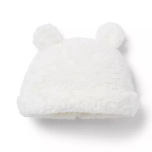 Baby Cream And Sugar Baby Sherpa Bear Ear Beanie by Janie and Jack
