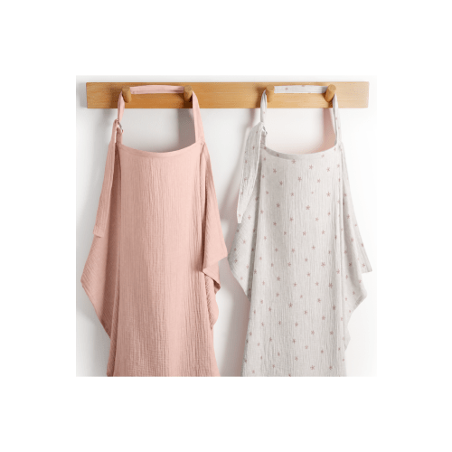 Muslin Nursing Cover, 100% Cotton - 2 Pack